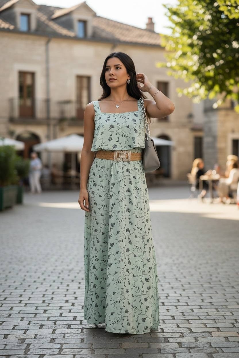 Vestido Largo Clavel de Cey Puffin - Imagen 2