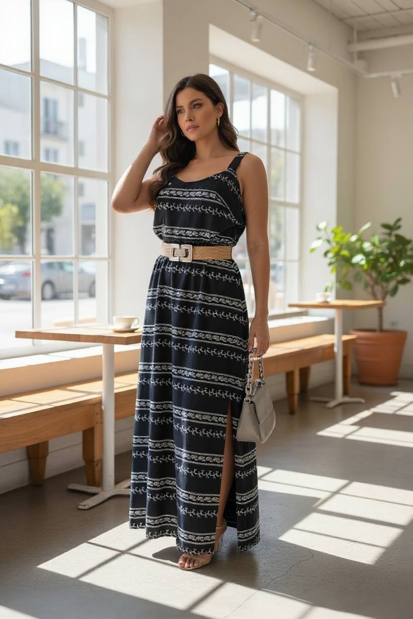 Vestido Largo Clavel de Cey Puffin - Imagen 9