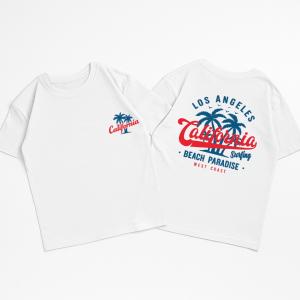 Unisex - Remera Ovsize California Estampa Doble - Miniatura 1