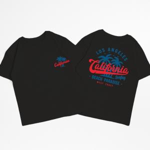 Unisex - Remera Ovsize California Estampa Doble - Miniatura 3