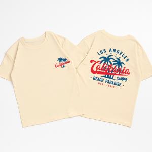 Unisex - Remera Ovsize California Estampa Doble - Miniatura 5