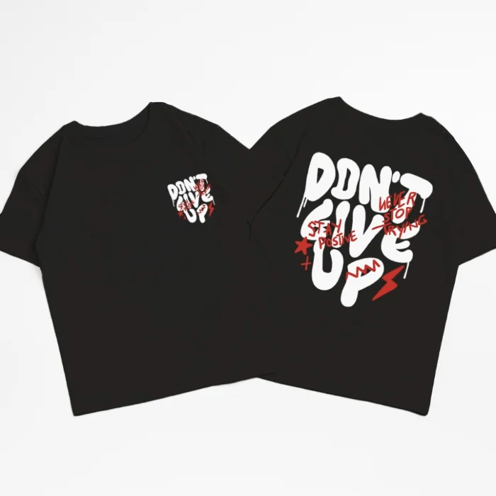 Unisex - Remera Ovsize Dont Give Up