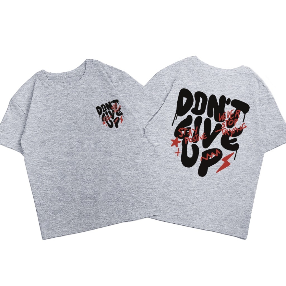 Unisex - Remera Ovsize Dont Give Up - Imagen 3