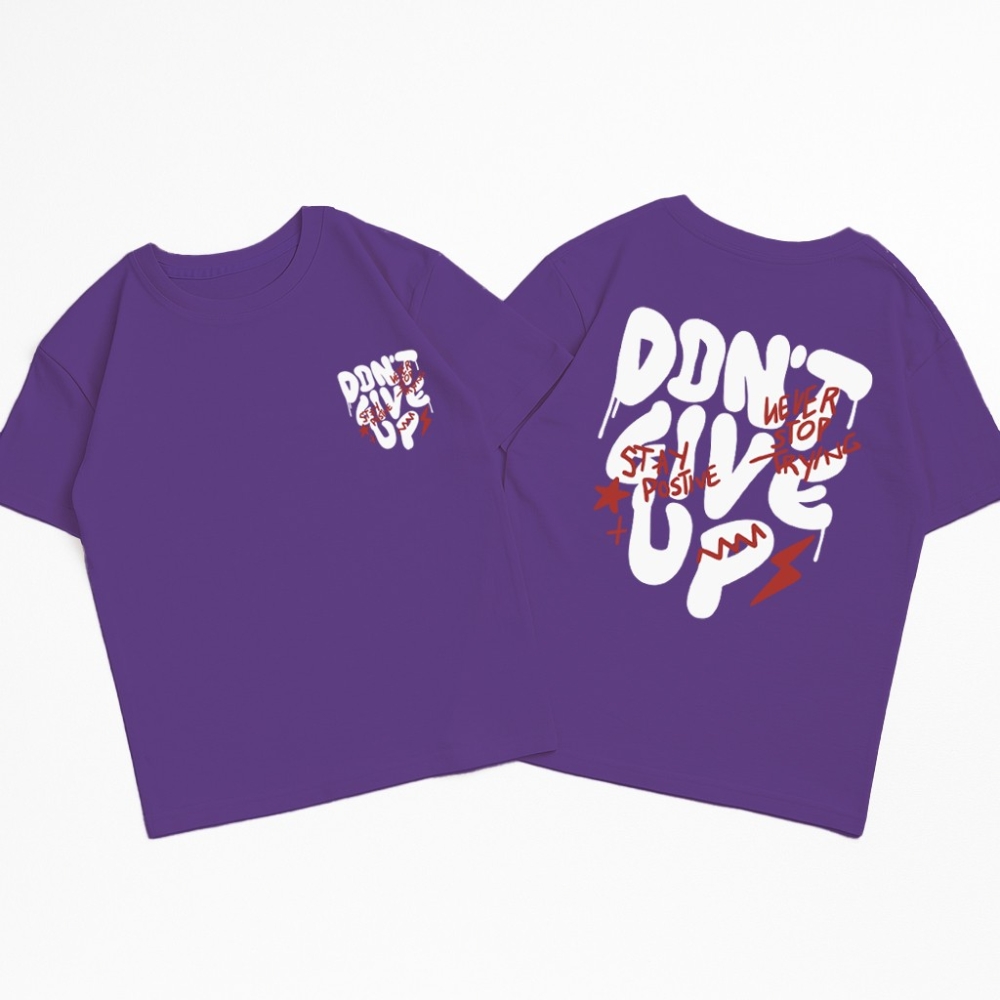 Unisex - Remera Ovsize Dont Give Up - Imagen 6