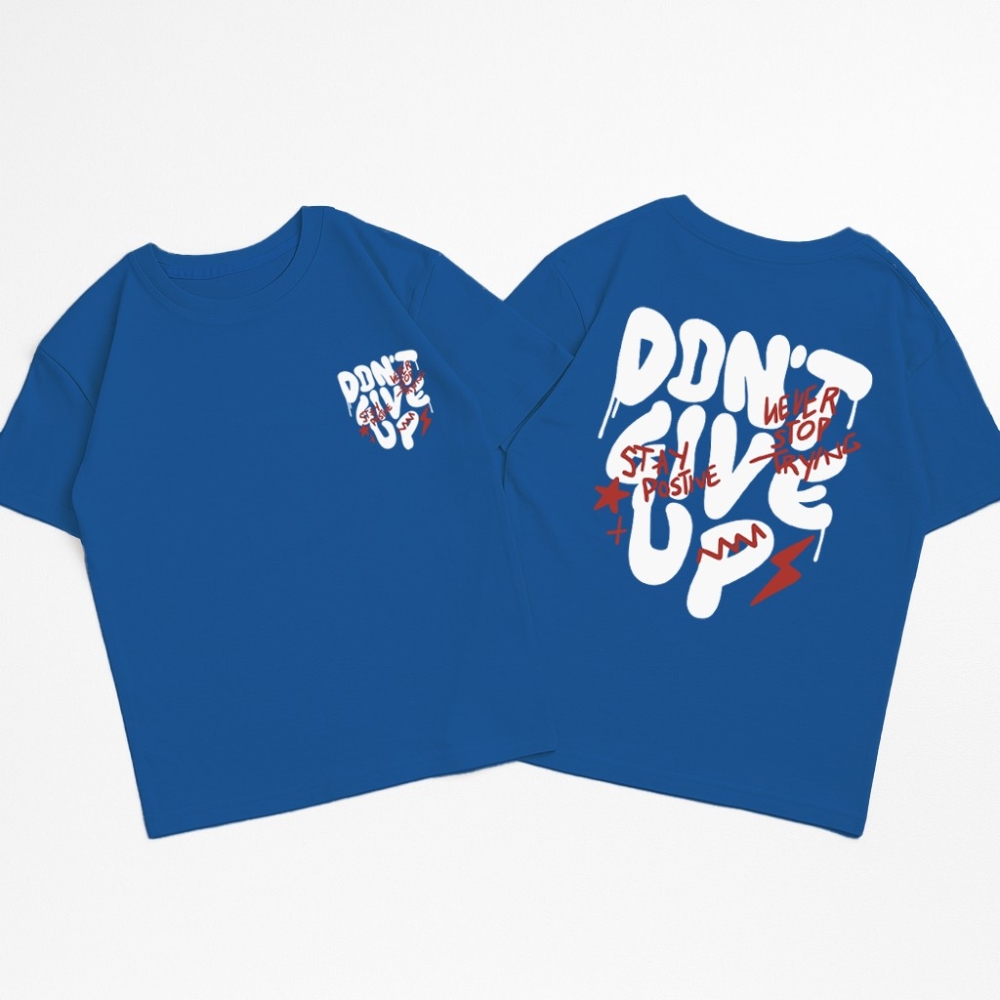 Unisex - Remera Ovsize Dont Give Up - Imagen 7