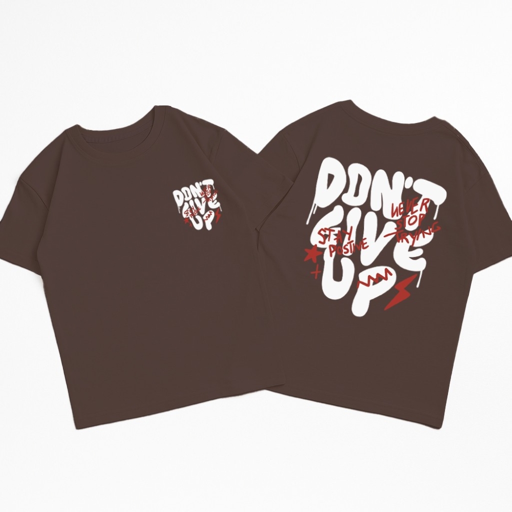Unisex - Remera Ovsize Dont Give Up - Imagen 9