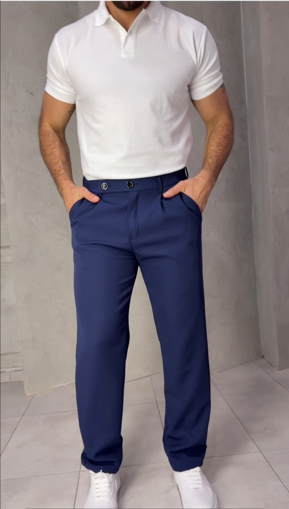 Pantalón Sastrero Azul Marino - Imagen 3