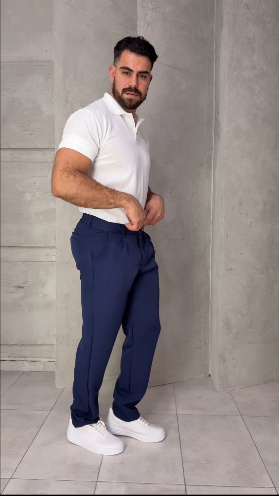 Pantalón Sastrero Azul Marino - Imagen 4