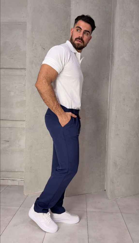 Pantalón Sastrero Azul Marino - Imagen 5