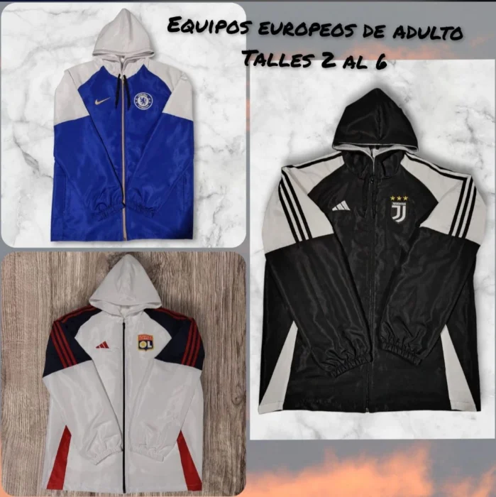 Campera Rompeviento Europeos
