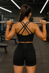 Conjunto Seamless Negro Liso - Miniatura 6