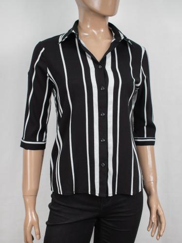Camisas Rayadas Manga 3/4