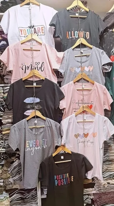Remera Estampada de Algodon Peinado