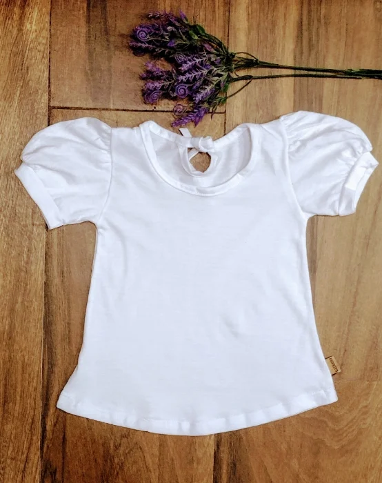 Remera Beba Manga Globo en Algodón Peinado Talle 1 al 5