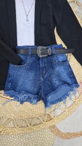 Shorts Jeans con Brillos