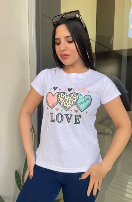 Remera de Dama Estampada