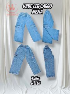 Jeans Wide Leg Cargo de Nena