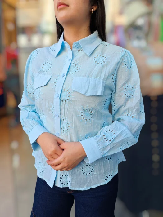 Blusas de Lino con Bordado (importado)