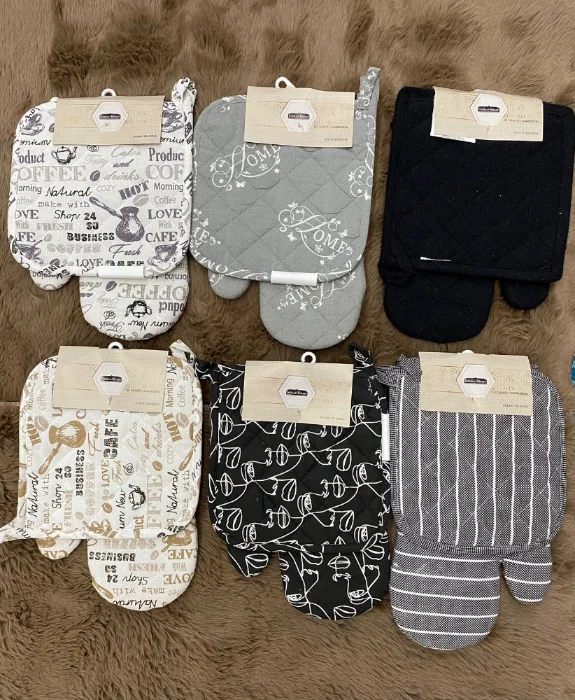 Set de Manopla y Agarradera Estampados/lisos