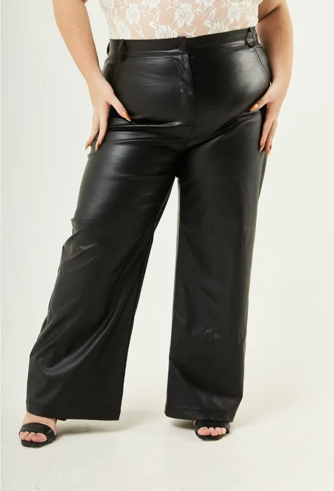 Wide Leg Cuerina Talles Especiales
