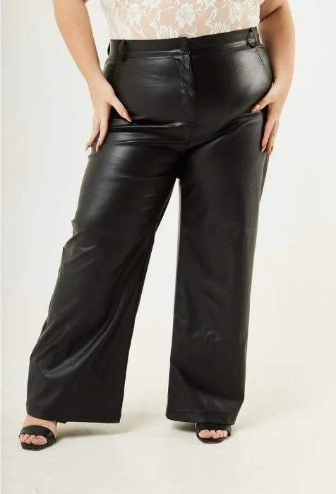 Wide Leg Cuerina Talles Especiales