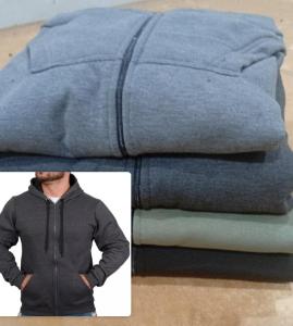 Campera con Piel para Hombre Talles Especiales - Miniatura 3