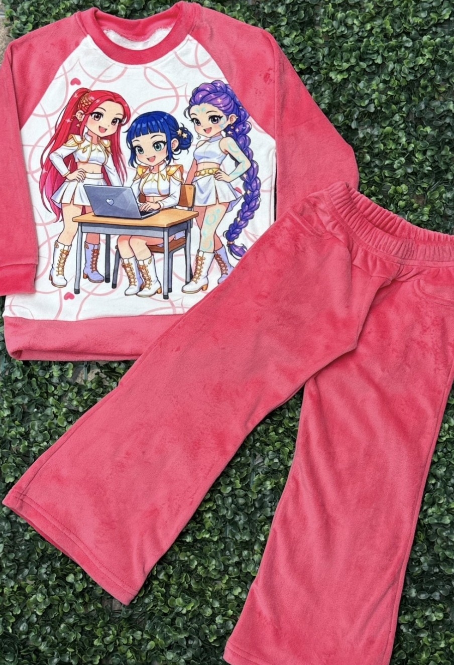 Conjunto Nena Plush Buzo Combinado - Imagen 2
