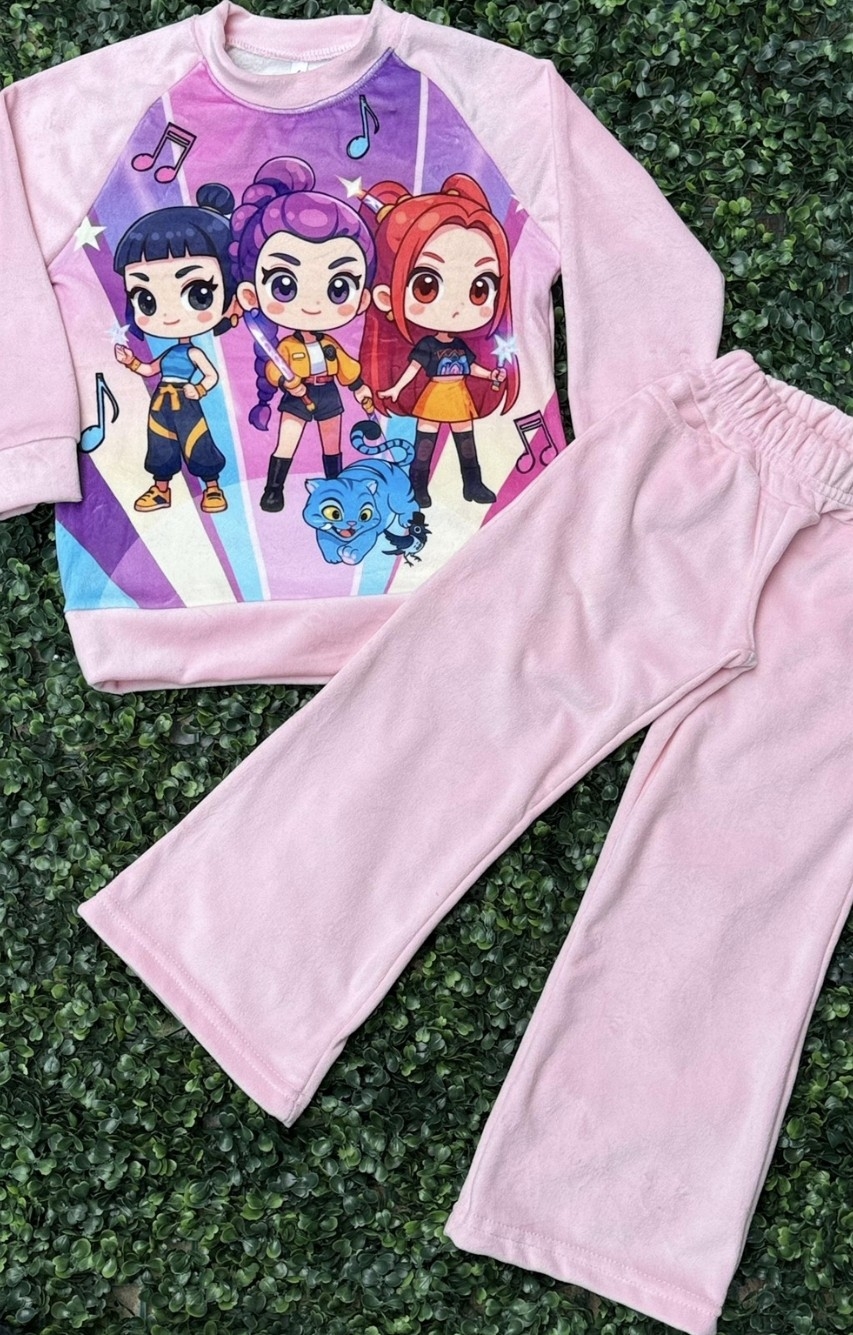 Conjunto Nena Plush Buzo Combinado - Imagen 3