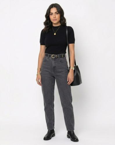 Jean Mom Pantalon Denim Clásicos Azul Dama Mujer Moda Promos Hotsale Mayoristas - Miniatura 3
