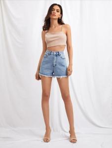 Short de Jeans con Roturas Nevado Dama   Pantalon  Corto Mujer   Promos Mayoristas