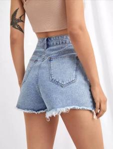 Short de Jeans con Roturas Nevado Dama   Pantalon  Corto Mujer   Promos Mayoristas - Miniatura 3