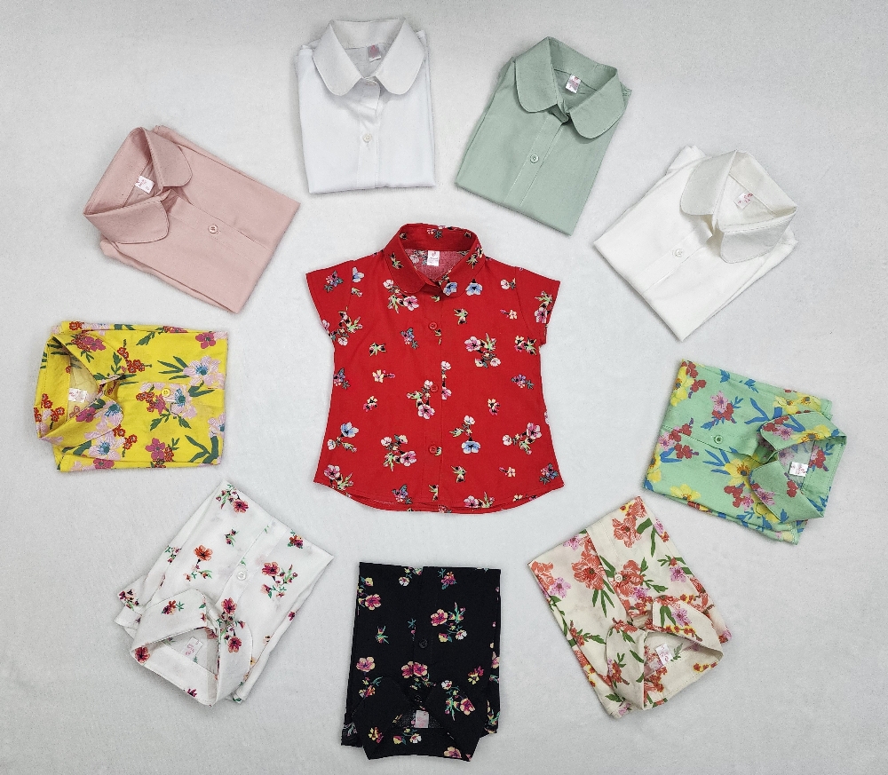 Camisas Beba Liso y Estampa - Imagen 1