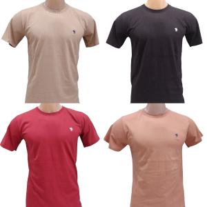 Remera de Algodon Peinado con Bordado