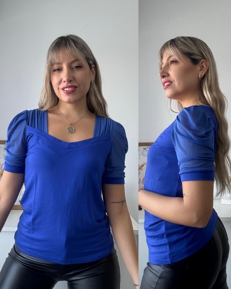 Remera Manga Princesa con Tull - Imagen 2