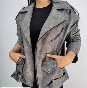 Campera Eco Cuero Hhp Camu