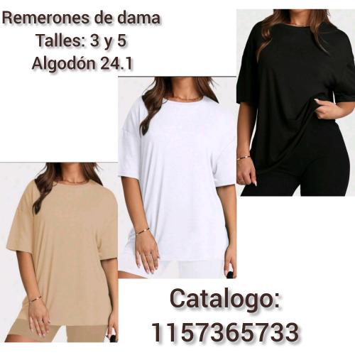 Remerones Oversize de Dama Lisos
