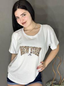 Remera Ny Print Talle G