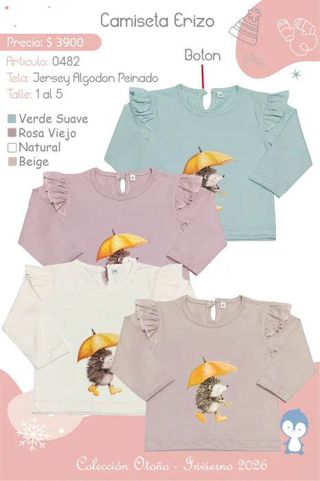 Camiseta Erizo