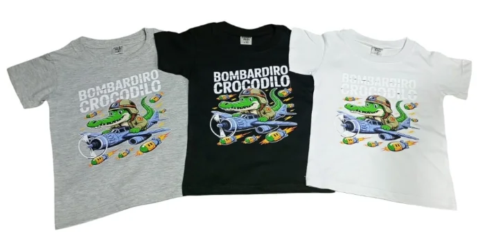 Remeras Bebe Bombardiro Crocodilo
