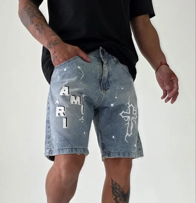 Bermuda Estampada Mom Jean