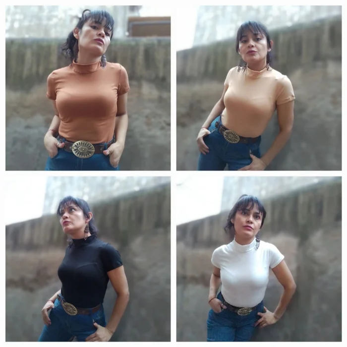 Body  Manga Corta 1/2 Cuello.