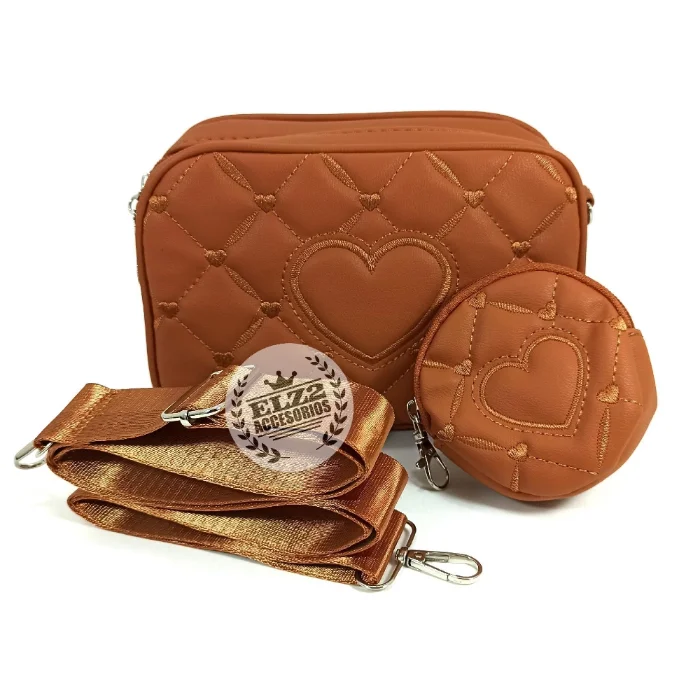 Bandolera con Monedero Matelaseado Corazon

de Ecocueroimportado