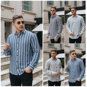 Camisa de Lino Hart Rigido Rayado Manga Larga