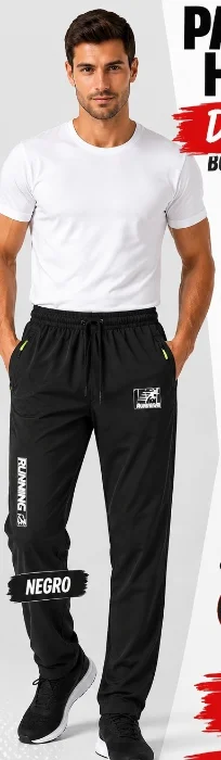 Pantalon Hombre Deportivo, Bolsillo con Cierre