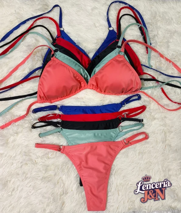 Bikini Triángulo C/argollas