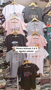 Remera Estampa 2 al 7 Algodon Peinado