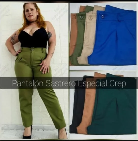 Pantalón Sastrero T.especiales Crep y Bengalina