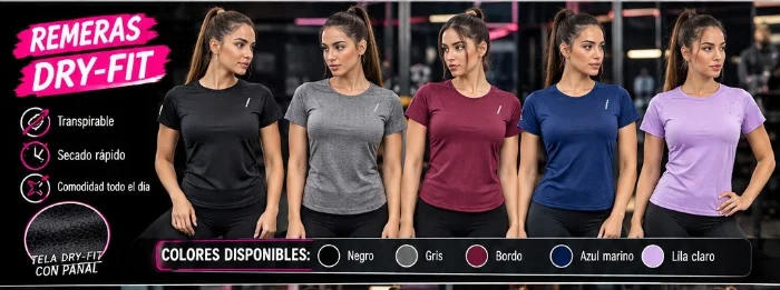 Remera Dry-fit Panal Deportiva