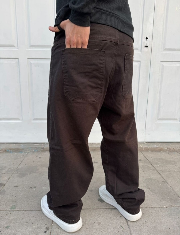 Jean Baggy Chocolate Oscuro - Imagen 3