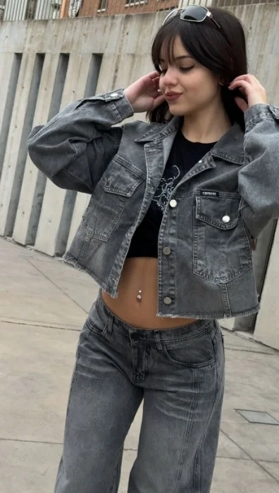 Campera Gris Localizada